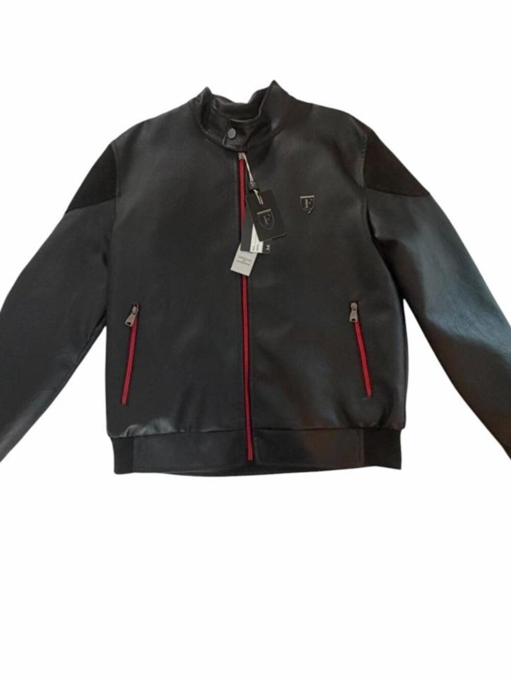 Ferrari Men's Black and Red Jacket